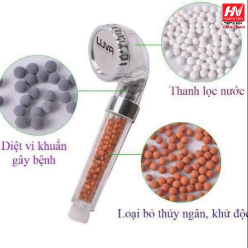 [CHÍNH HÃNG] Vòi tắm hoa sen tăng áp có hạt lọc nano chính hãng - Bàn Chải voinuoc xoay