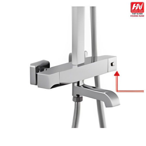 [ CHÍNH HÃNG ] Sen tắm âm tường nóng lạnh cao cấp Vòi Sen Cây Vuông Nóng Lạnh 3 Chế Độ Xả Nước Chống Bám Cặn Canxi