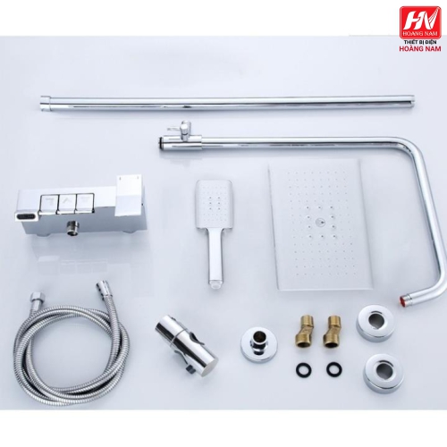 [ CHÍNH HÃNG ] Sen Cây Tắm Đứng Phím Đàn Inox SUS 304 Vòi Sen Cây Vuông Nóng Lạnh
