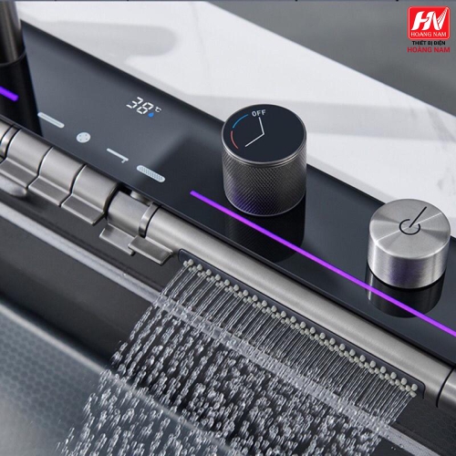 [ CHÍNH HÃNG] Chậu rửa bát hiển thị nhiệt độ 6 phím đàn, bồn rửa chén 6 phím vòi xả thác Mission