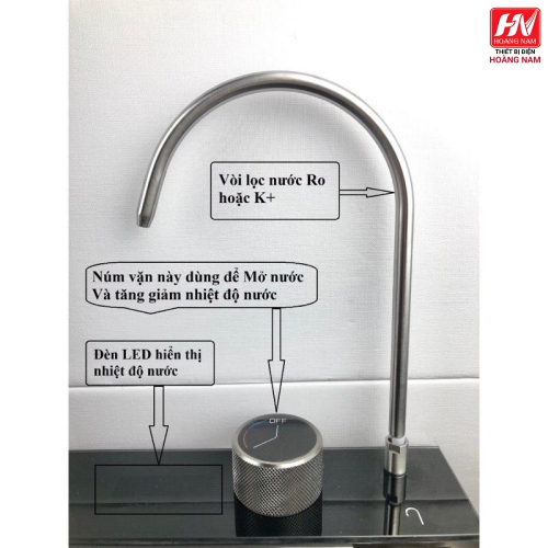 [ CHÍNH HÃNG] Chậu rửa bát hiển thị nhiệt độ 6 phím đàn, bồn rửa chén 6 phím vòi xả thác Mission