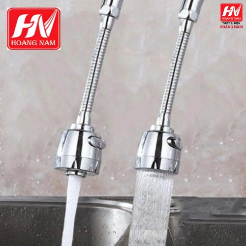 [CHÍNH HÃNG] Đầu vòi tăng áp Inox cần lò xo chất lượng cao xoay 180