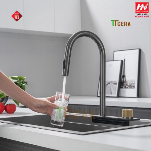 [CHÍNH HÃNG] Chậu Rửa Chén INOX 304 dồng thau nguyên khối Tặng thớt và 2 khay nhôm loại xịn chỉnh nhiều chế dộ