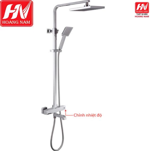 [ CHÍNH HÃNG ] Sen tắm âm tường nóng lạnh cao cấp Vòi Sen Cây Vuông Nóng Lạnh 3 Chế Độ Xả Nước Chống Bám Cặn Canxi