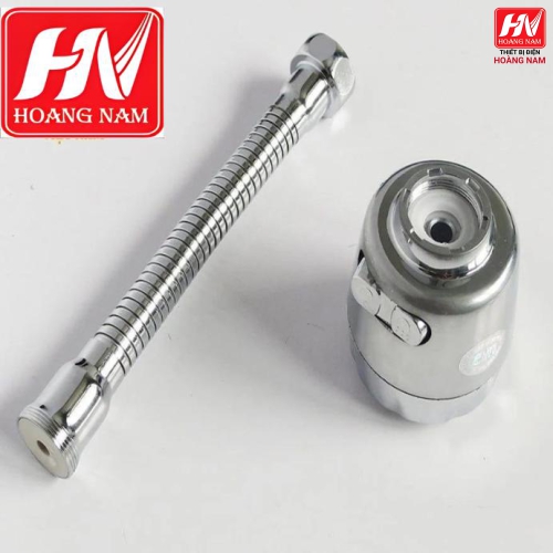 [CHÍNH HÃNG] Đầu vòi tăng áp Inox cần lò xo chất lượng cao xoay 180