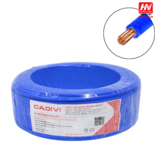 Dây cáp điện 1 lõi Cadivi CV-10 mm2 (Xanh) – 0.6/1KV