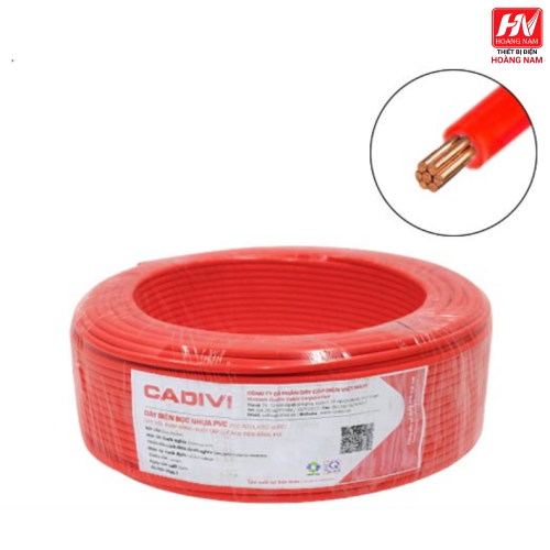 Dây cáp điện 1 lõi Cadivi CV-1.5 mm2 (Đỏ) – 0.6/1KV