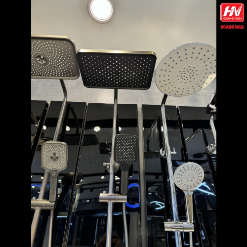 [CHÍNH HÃNG] Sen cây tắm đứng hiển thị nhiệt độ và dèn led thông minh, loại 1 mạ tĩnh điện - đồng thau